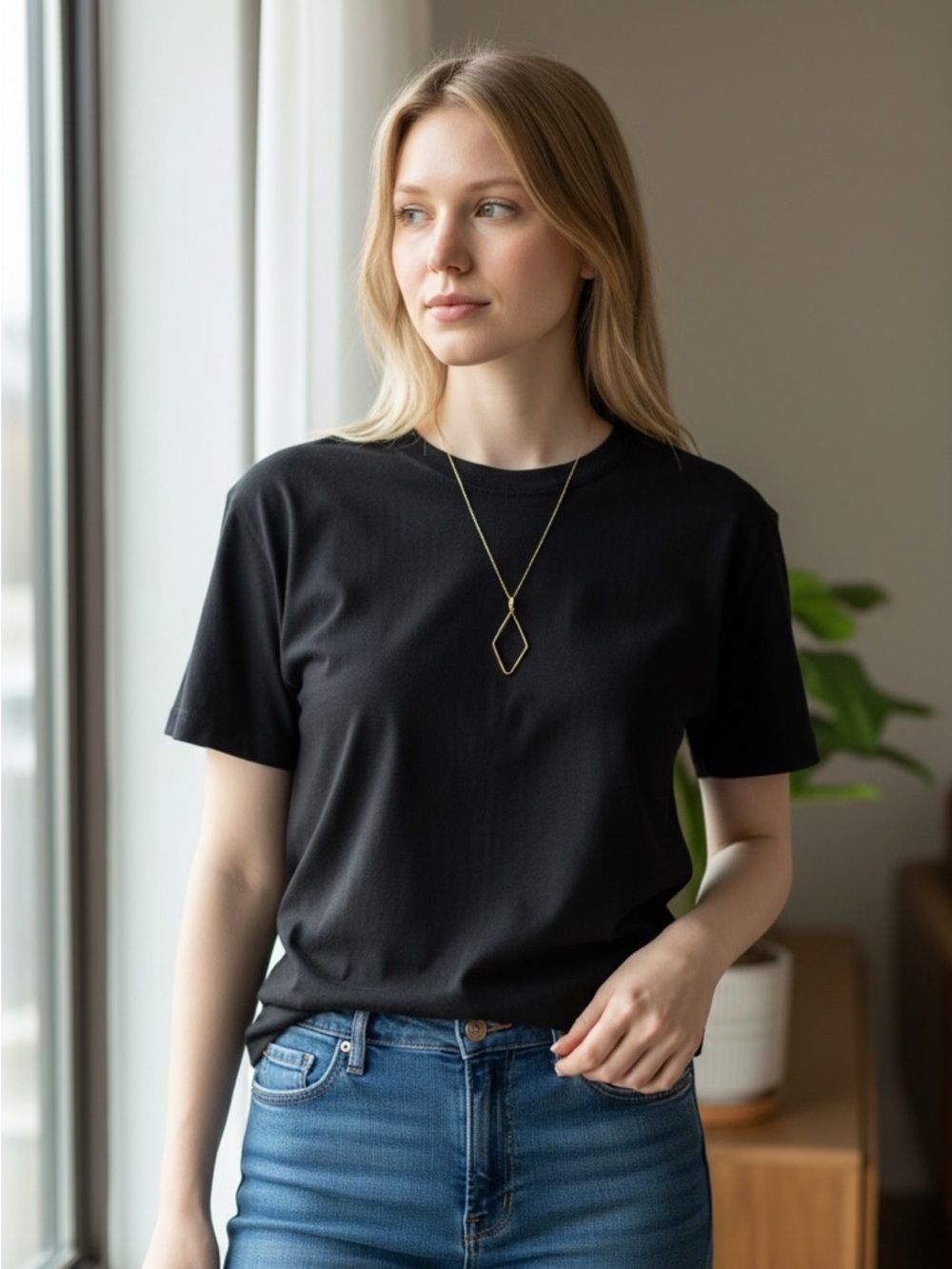 ❤️Sseko Gold Geometric Pendant Necklace